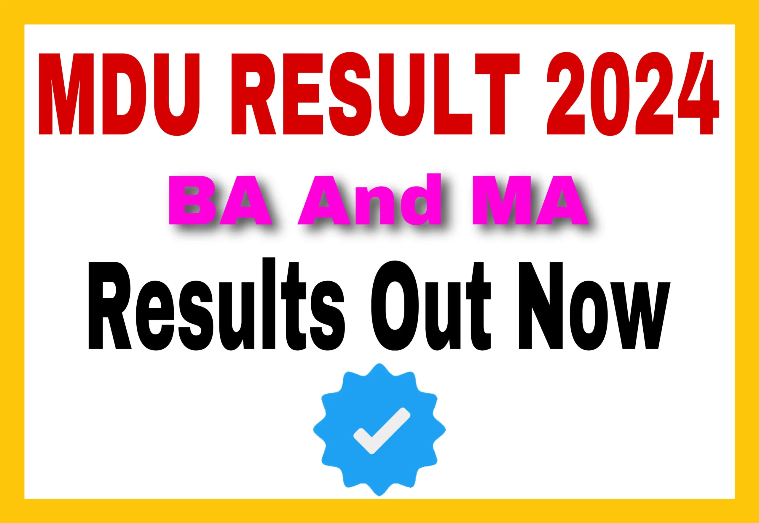 Mdu Result 2024